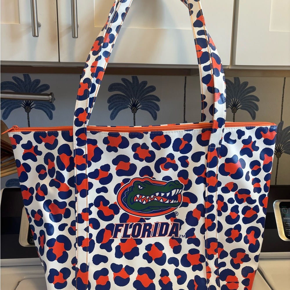 Florida Gators Leopard Print Tote Bag